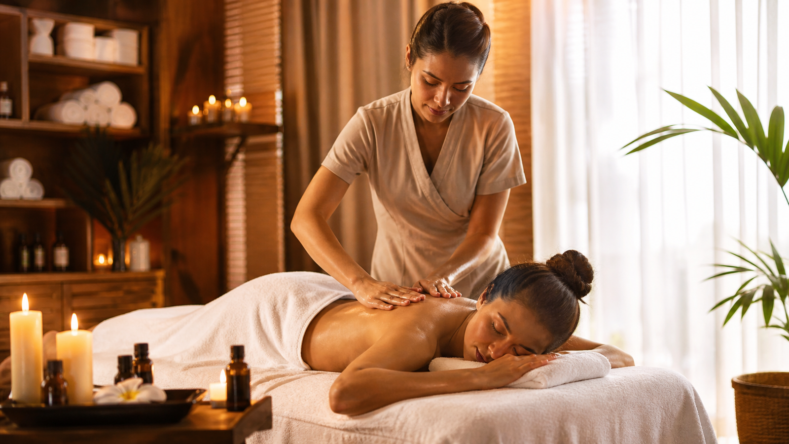 Swedish Massage for Stress Relief at 4M Salon and Spa