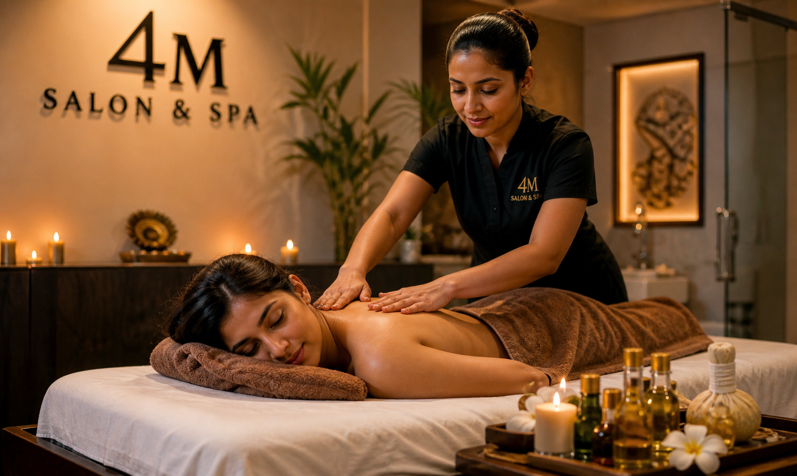Deep Tissue Massage at 4M Salon and Spa Chennai
