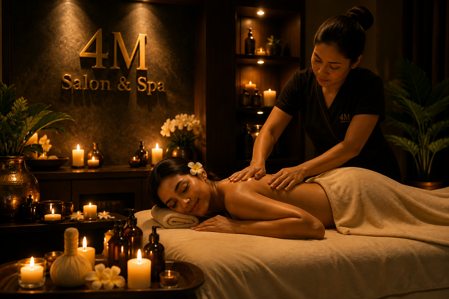 Postpartum Relaxation Massage at 4M Salon and Spa Chennai