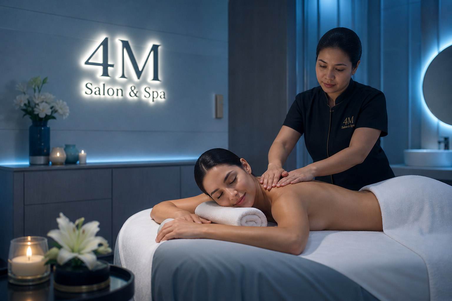 Deep Tissue and Relaxation Massage at 4M Salon and Spa Chennai