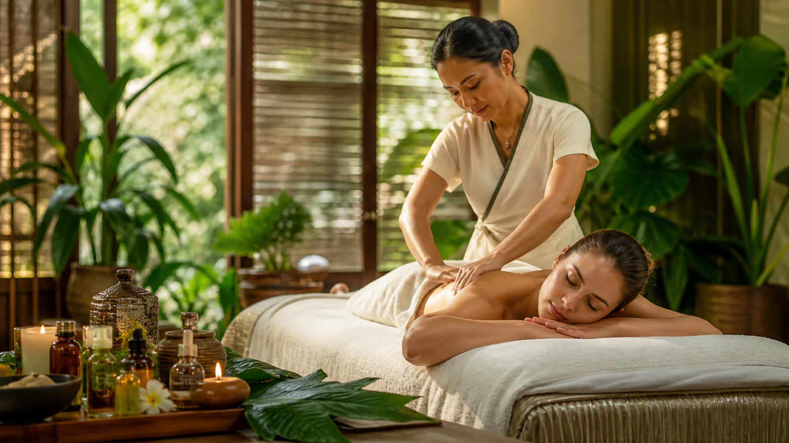 Aromatherapy Massage for Anxiety at 4M Salon and Spa