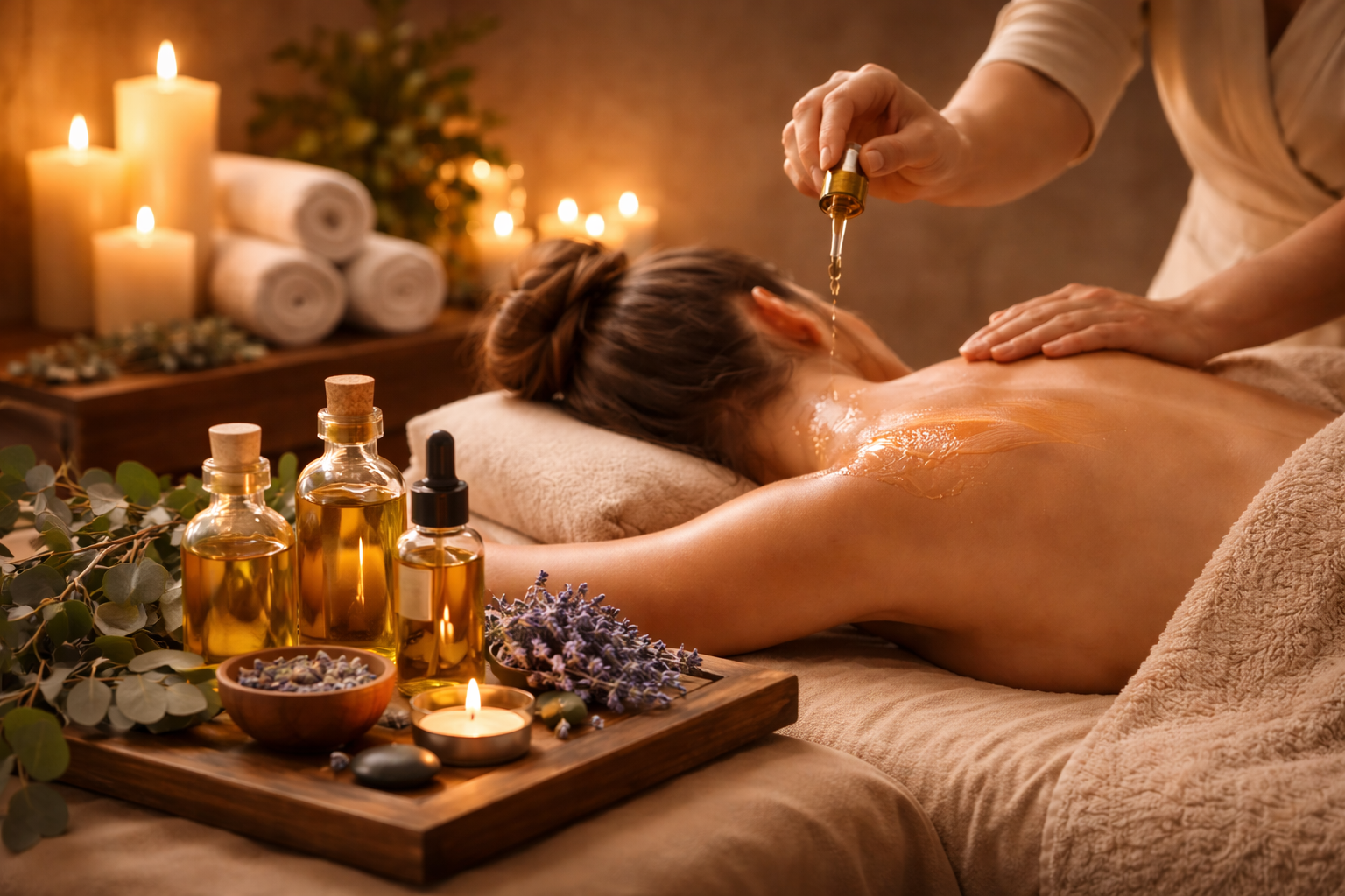 Aromatherapy Relaxation Massage at 4M Salon and Spa