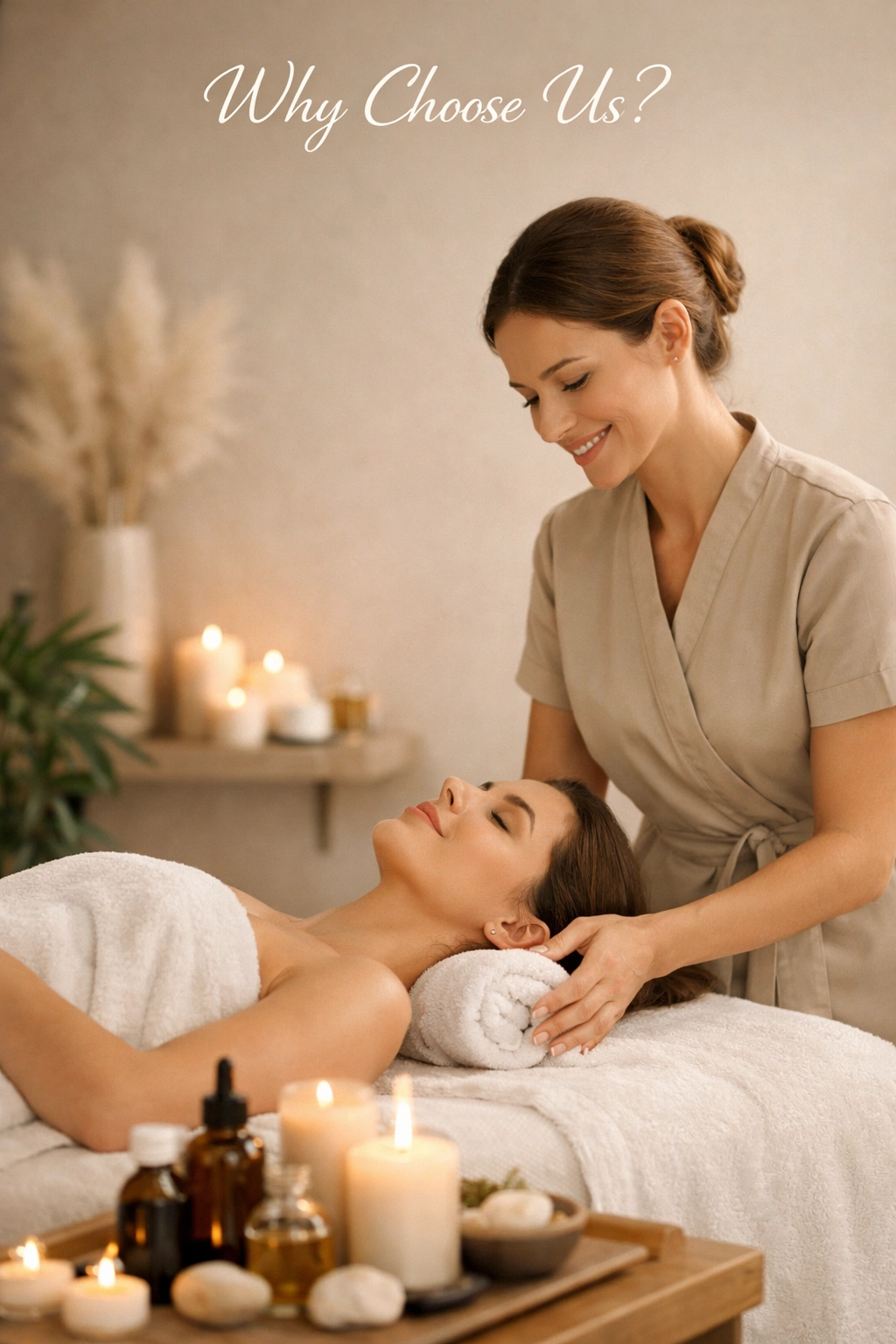Professional spa therapist providing massage at 4M Spa Chennai